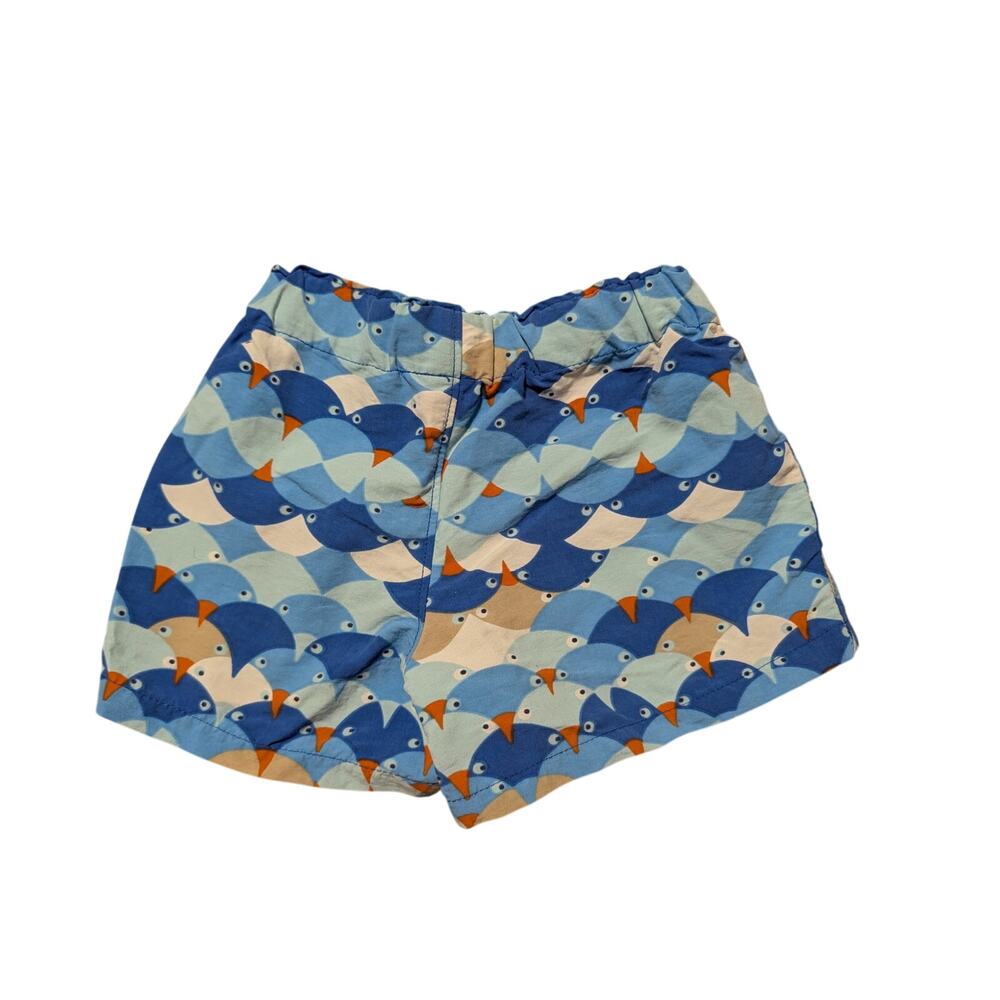 PATAGONIA BABY Boys Blue Bird pattern shorts, size 12 mos.; lightweight - Picture 2 of 6
